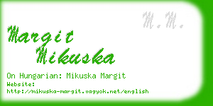 margit mikuska business card